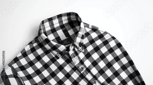 Black and White Checkered Shirt