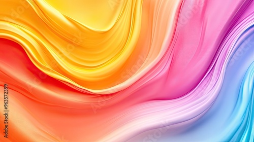 Vibrant abstract background with flowing colors in orange, pink, and blue, creating a dynamic, artistic visual appeal. photo