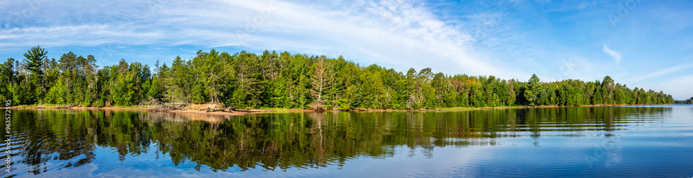 Lake Nokomis in Tomahawk, Wisconsin in the summer Lake Nokomis in Tomahawk, Wisconsin in the summer