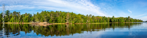 Lake Nokomis in Tomahawk, Wisconsin in the summer