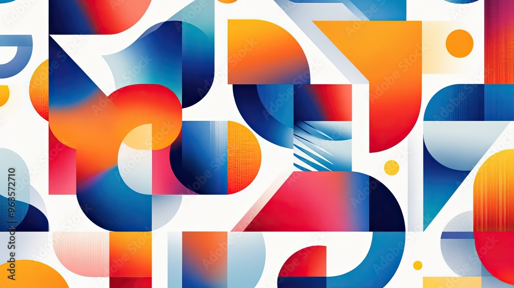 Vibrant abstract pattern featuring bold shapes and dynamic colors, creating an eye-catching visual appeal for modern design. Vibrant abstract pattern featuring bold shapes and dynamic colors, creating an eye-catching visual appeal for modern design.