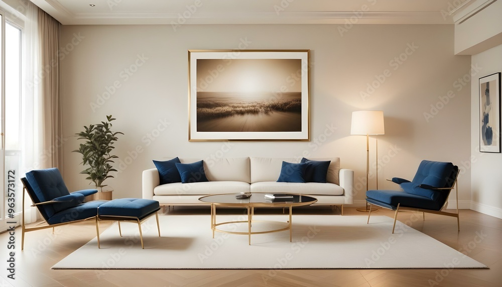 Photo interior modern design room 3d illustration Photo interior modern design room 3d illustration