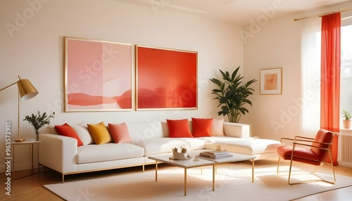 Wallpaper Mural Photo interior modern design room 3d illustration Torontodigital.ca