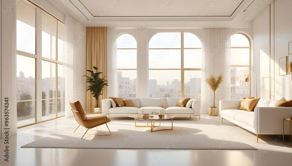 Photo interior modern design room 3d illustration Photo interior modern design room 3d illustration