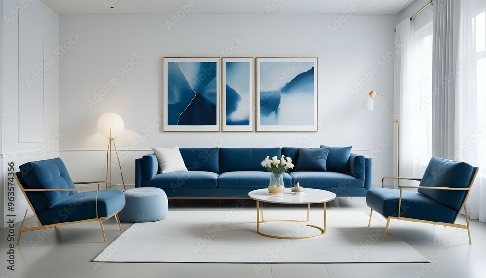 Photo interior modern design room 3d illustration Photo interior modern design room 3d illustration