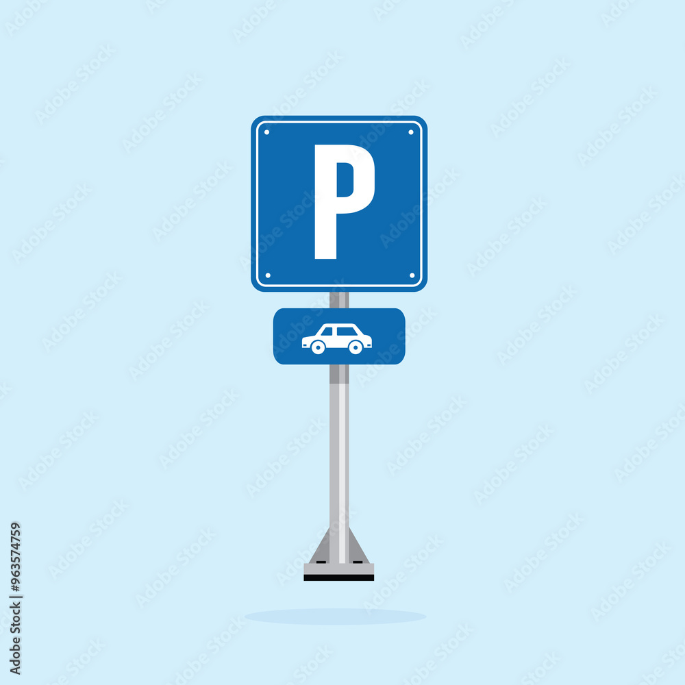 road sign icon, car parking place. suitable for poster use and web icon road sign icon, car parking place. suitable for poster use and web icon