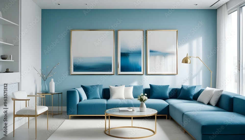 Photo interior modern design room 3d illustration Photo interior modern design room 3d illustration