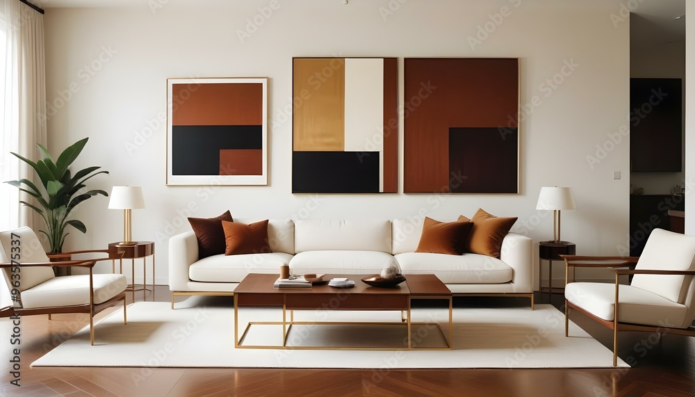 Photo interior modern design room 3d illustration Photo interior modern design room 3d illustration
