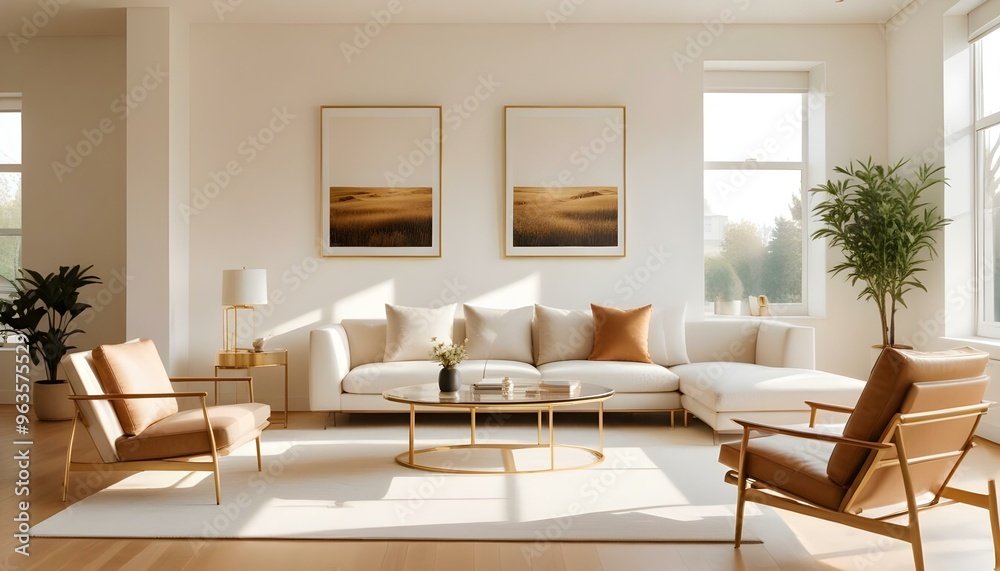 Photo interior modern design room 3d illustration Photo interior modern design room 3d illustration