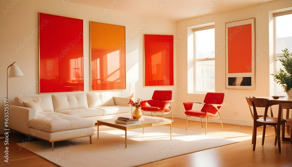Photo interior modern design room 3d illustration Photo interior modern design room 3d illustration