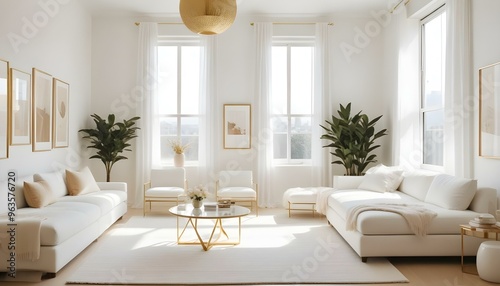 Photo interior modern design room 3d illustration