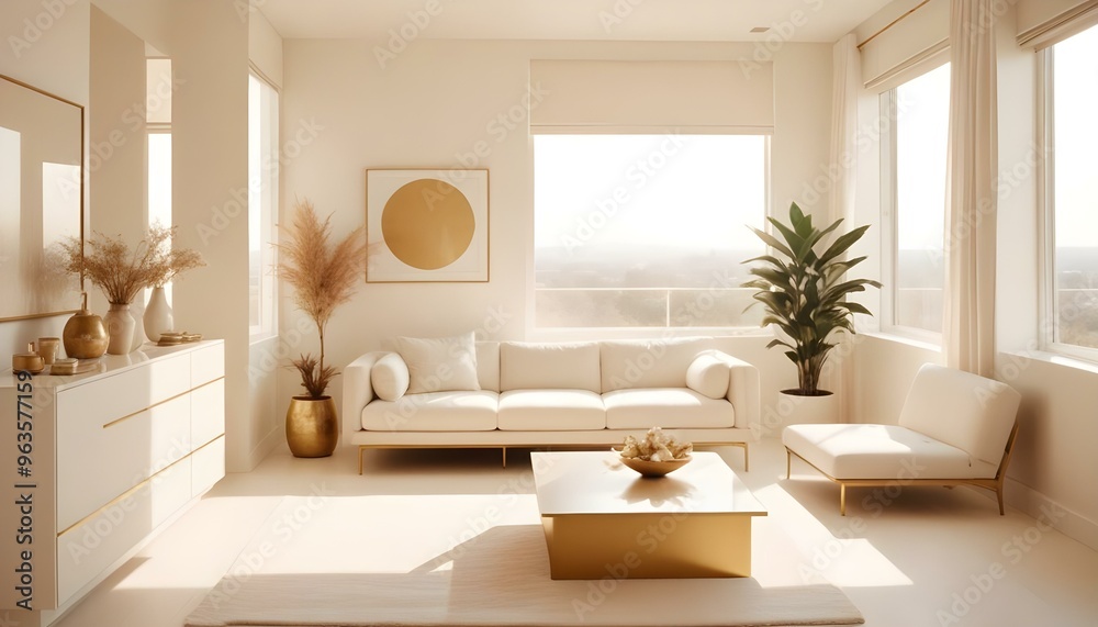 Photo interior modern design room 3d illustration Photo interior modern design room 3d illustration