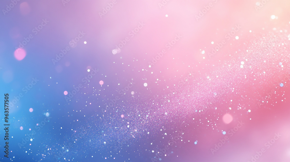 Obraz premium Gradient Pink & Blue Background With Fading Sparkles
