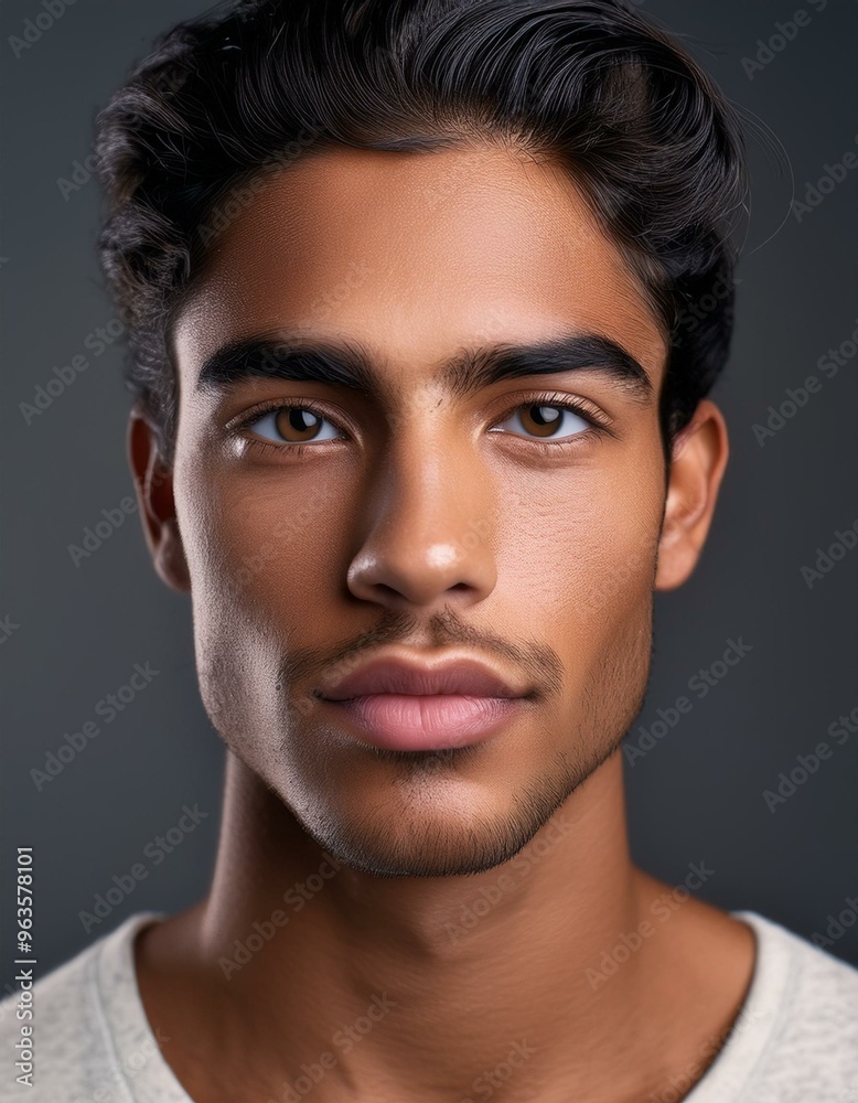 Natural Beauty Portrait of a Model with Minimal Makeup, Soft Lighting, and a Focus on Skin Texture Natural Beauty Portrait of a Model with Minimal Makeup, Soft Lighting, and a Focus on Skin Texture
