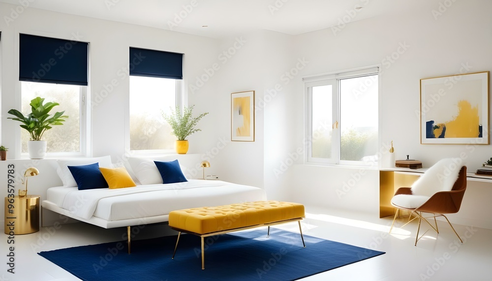 Photo interior modern design room 3d illustration Photo interior modern design room 3d illustration