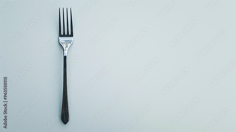 A slightly enlarged, high-definition image of a vibrant, colorful fork isolated on a pure white background. A slightly enlarged, high-definition image of a vibrant, colorful fork isolated on a pure white background.