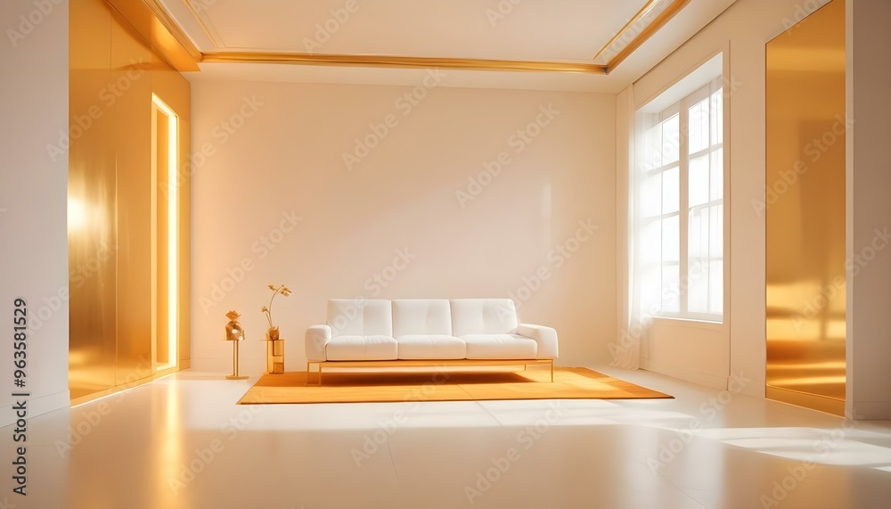 Photo interior modern design room 3d illustration Photo interior modern design room 3d illustration