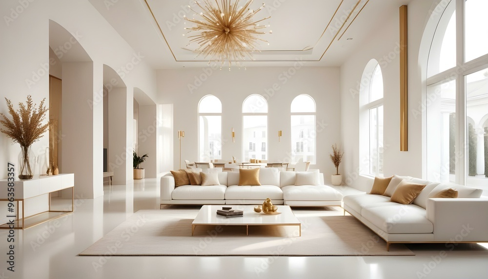 Photo interior modern design room 3d illustration Photo interior modern design room 3d illustration