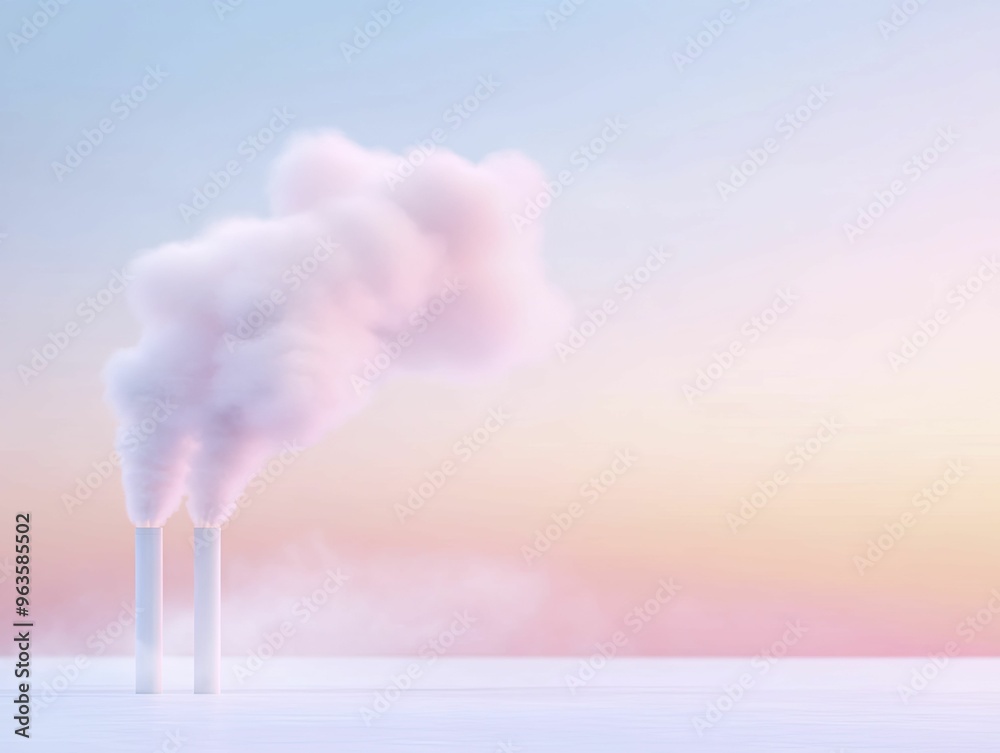 Naklejka premium Creating Low-Carbon Manufacturing Solutions to Combat Climate Change