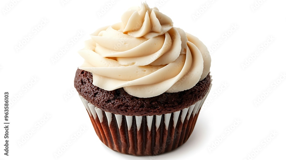 chocolate cupcake isolated on white background chocolate cupcake isolated on white background