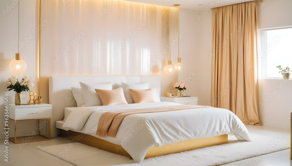 Photo interior modern design room 3d illustration Photo interior modern design room 3d illustration
