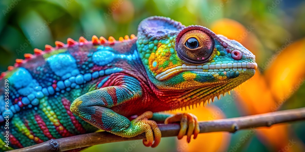 Obraz premium chameleon on a branch