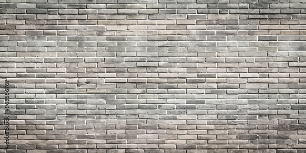 Abstract gray brick wall texture background with panoramic view Abstract gray brick wall texture background with panoramic view