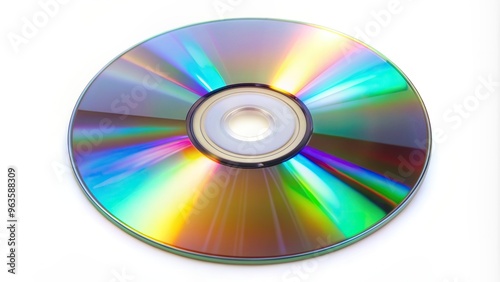 Blank compact disc CD isolated on white background Asymmetrical, compact disc, white background, asymmetrical,blank