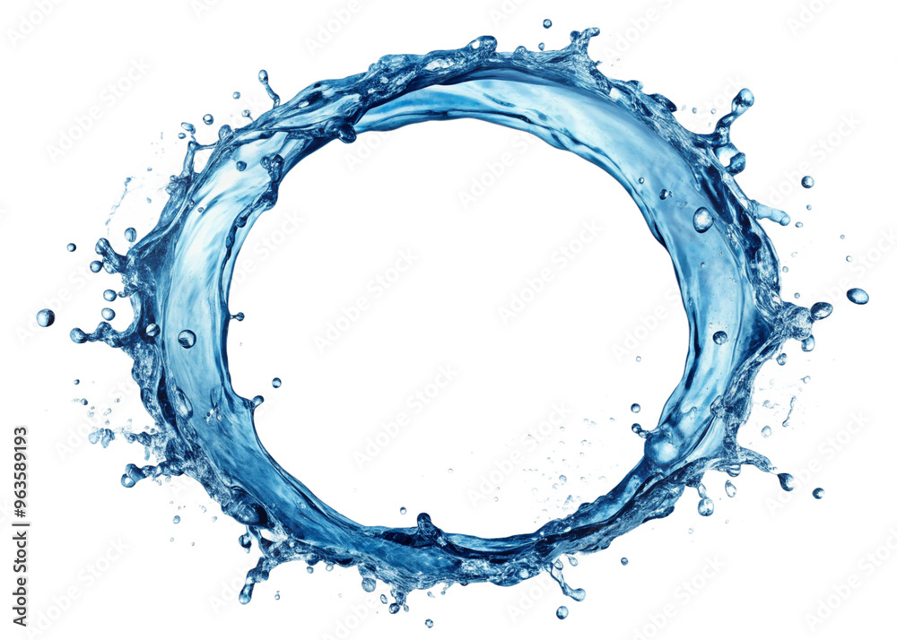 Fototapeta premium Dynamic Circle Water Splash