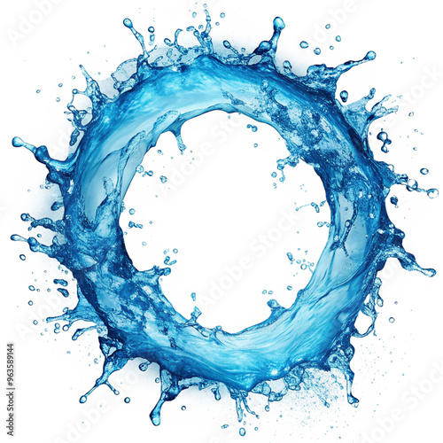Ring-Shaped Water Splash