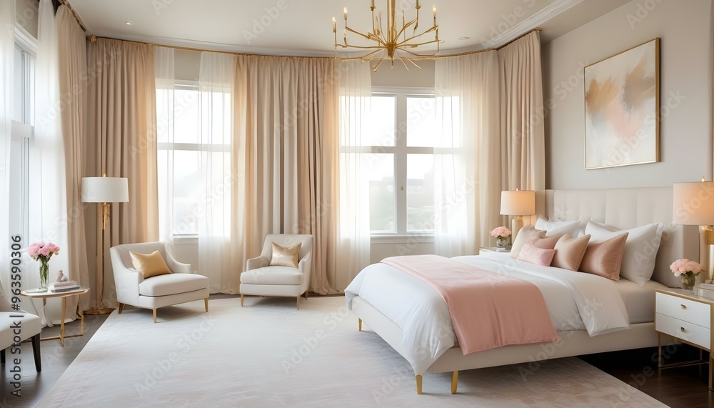 Photo interior modern design room 3d illustration; Photo interior modern design room 3d illustration;