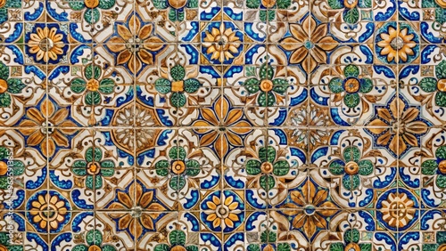 Ancient classic tile wall texture for exterior, perfect for adding a touch of historical elegance to any architectural project