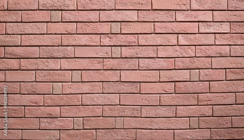 Mur en briques rose taupe photo