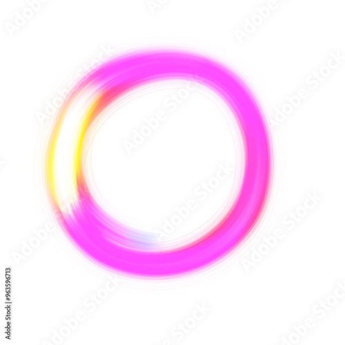 glowing circle. neon ring transparent png