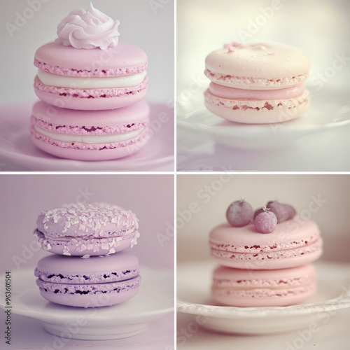 06090029 24 Closeups of aesthetically plated food in a soft color palette like macaroons or cupcakes ar 169 v 61 photo