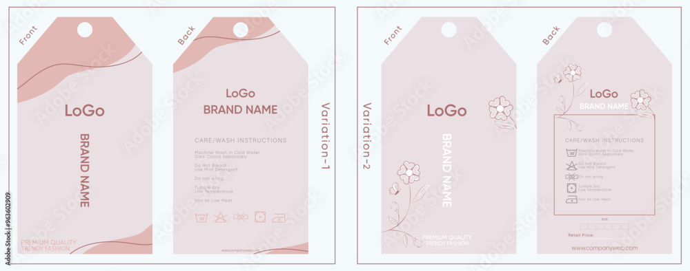 Fototapeta premium Simple hang tag for clothing industries