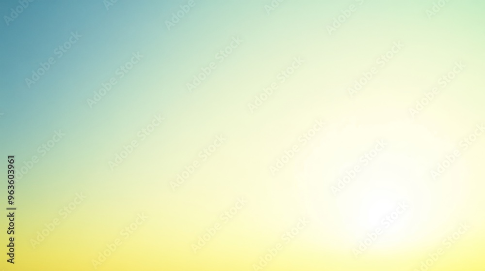 Sunrise over gradient sky with bright sun and soft colors Sunrise over gradient sky with bright sun and soft colors