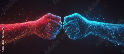 Clash of Opposing Forces: A Digital Fist Bump