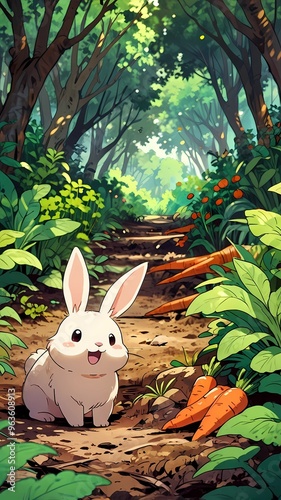 rabbit in the garden