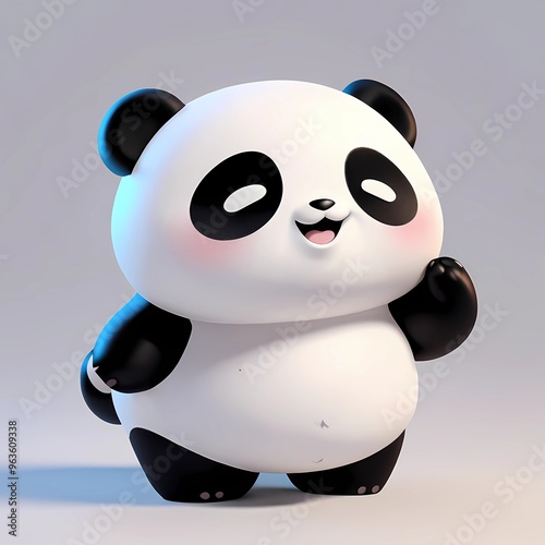 panda and bamboo