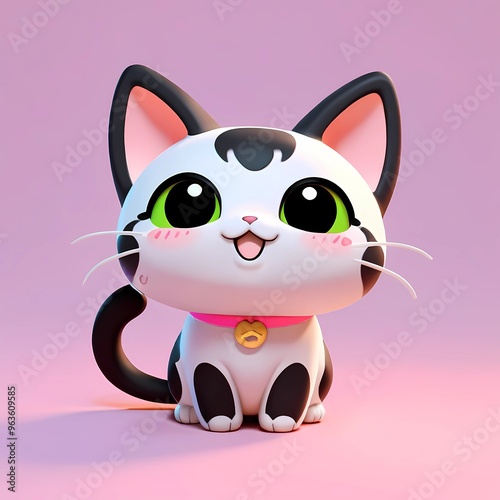 cute 3d cat