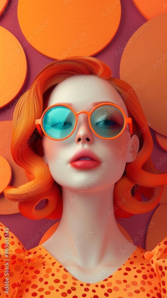 young woman on bright background illustration. young woman on bright background illustration.