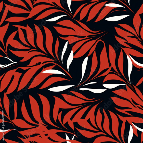 seamless pattern with leaves