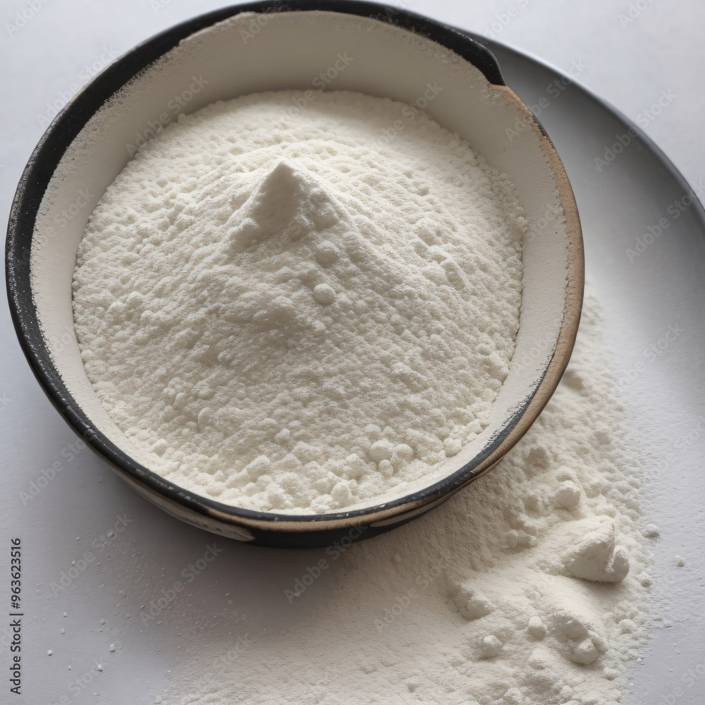 Flour in a pan, kitchen photography food making, culinary ingredients Flour in a pan, kitchen photography food making, culinary ingredients
