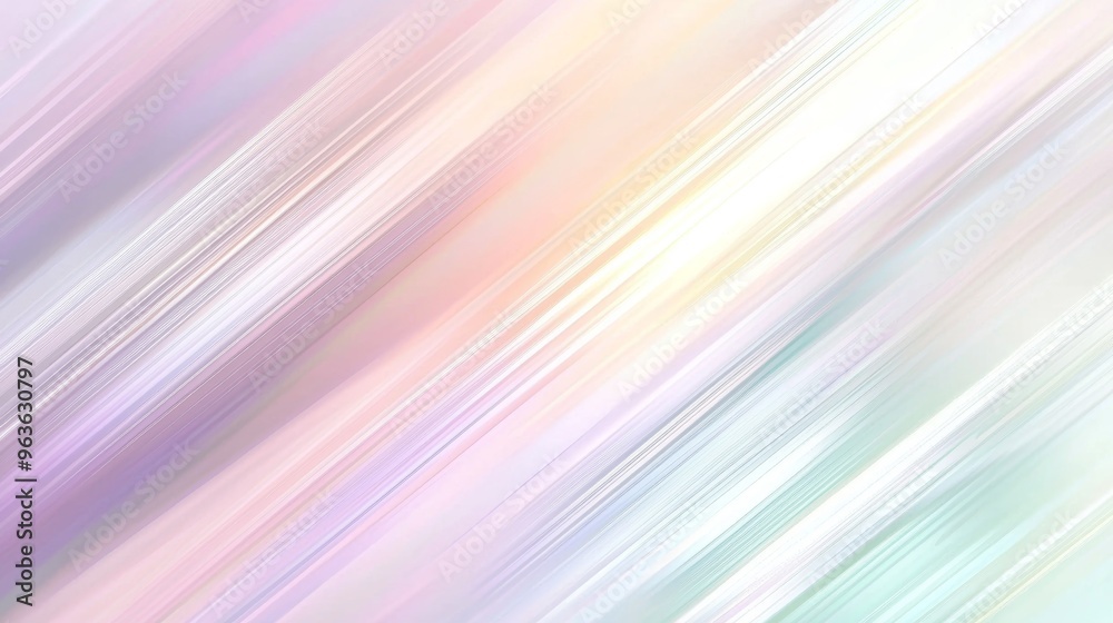 Soft pastel diagonal lines create a dynamic sense of movement, evoking speed and motion blur in vibrant hues of pink, blue, white, green, and yellow. Ideal for energetic, futuristic designs Soft pastel diagonal lines create a dynamic sense of movement, evoking speed and motion blur in vibrant hues of pink, blue, white, green, and yellow. Ideal for energetic, futuristic designs