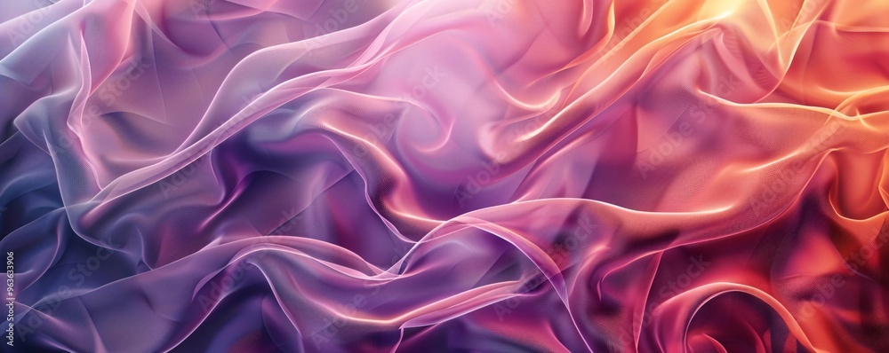 Obraz premium Textile-Inspired Abstract Flowing Cloth Design