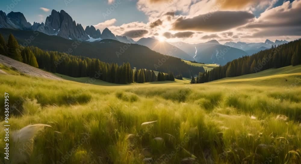 meadow in the dolomites meadow in the dolomites