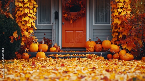 Fototapeta Naklejka Na Ścianę i Meble -  first day of fall concept 