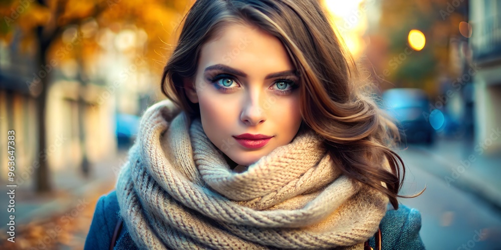 portrait of a woman in the city