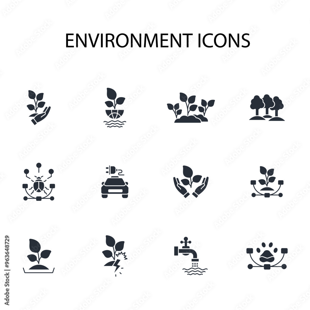 Environment icon set.vector.Editable stroke.linear style sign for use web design,logo.Symbol illustration. Environment icon set.vector.Editable stroke.linear style sign for use web design,logo.Symbol illustration.